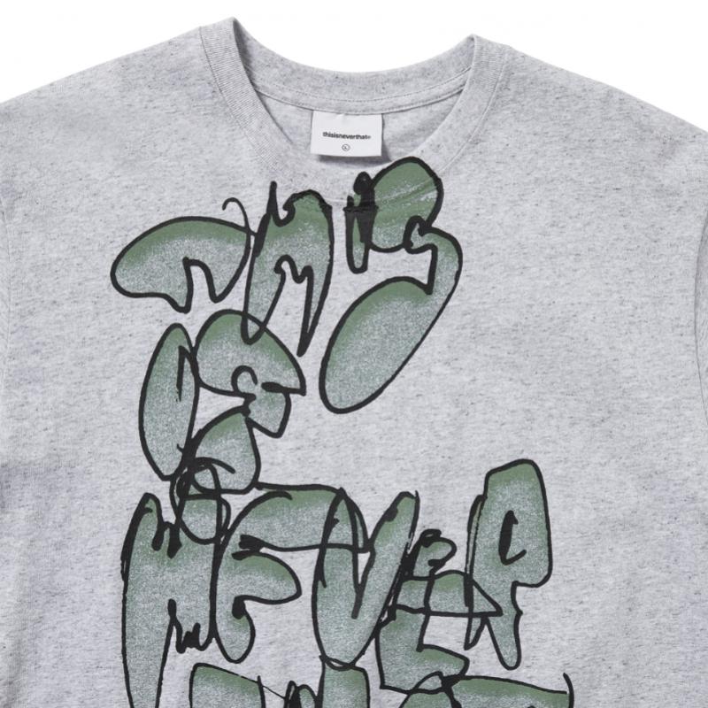ThIs Is Never That Graffiti Tee Heather Grey