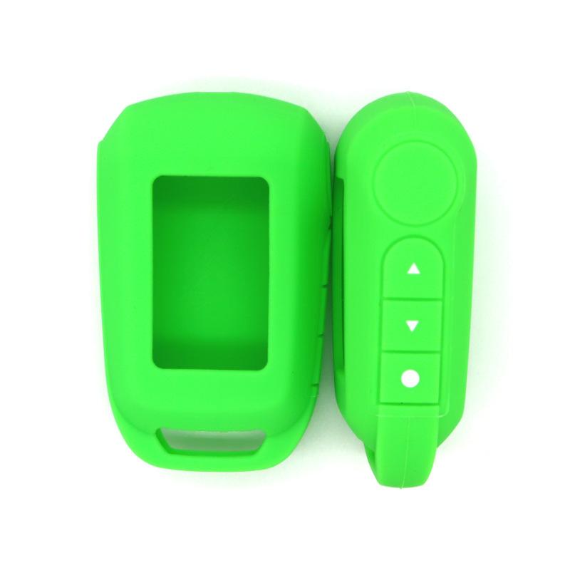 Simple Style Silicone Cover for Alarm Model A92 A94 Car LCD Key Case Functional Protection Smooth Texture Black Red Green Blue