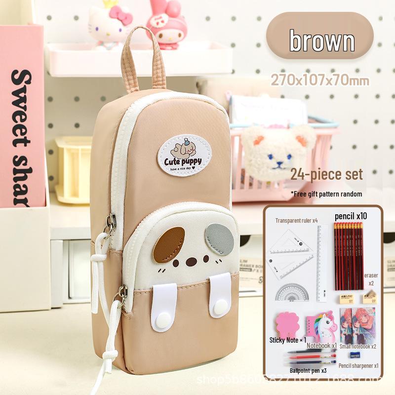 Cute Cartoon Handbag Pencil Case for Students - Stylish, High-Capacity Stationery Box