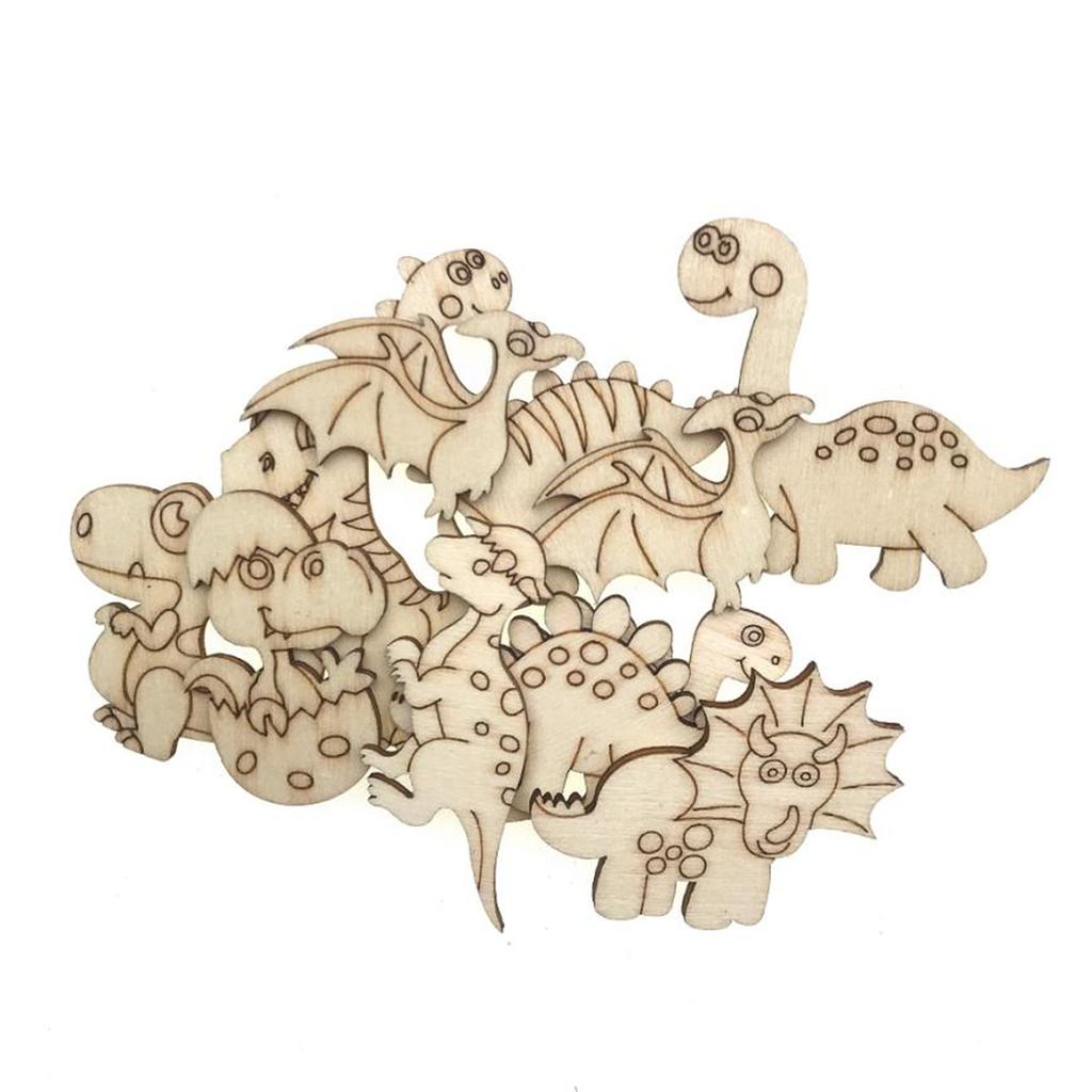 25/50/100PCS Cartoon Dinosaur Coloring Painting Toy DIY Graffiti Educational Toy for Children Hand Eye Coordination Toy