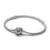 Rope Bracelet Round Bead Adjustable Bracelet s925 Pure Silver Classic Snake Bone Chain DIY Accessories Women's Jewelry Gift