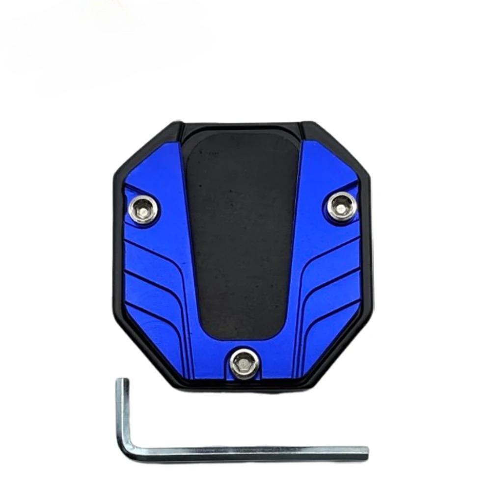 Universal Motorcycle Kickstand Extender - Anti-Slip Side Stand Extension Pad with Enlarged Base, Scooter Bike Support Plate