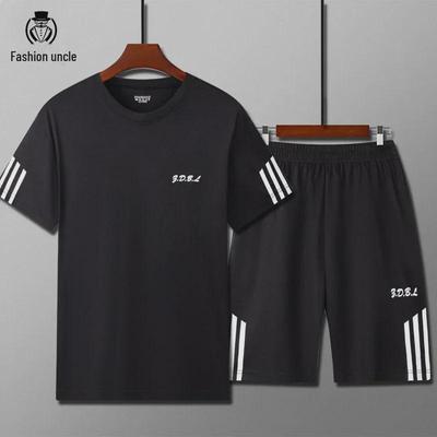 Schnell trocknendes Sportshorts- und locker sitzendes T-Shirt-Set für Herren für Fitness, Sommersport, Basketball und Laufen.