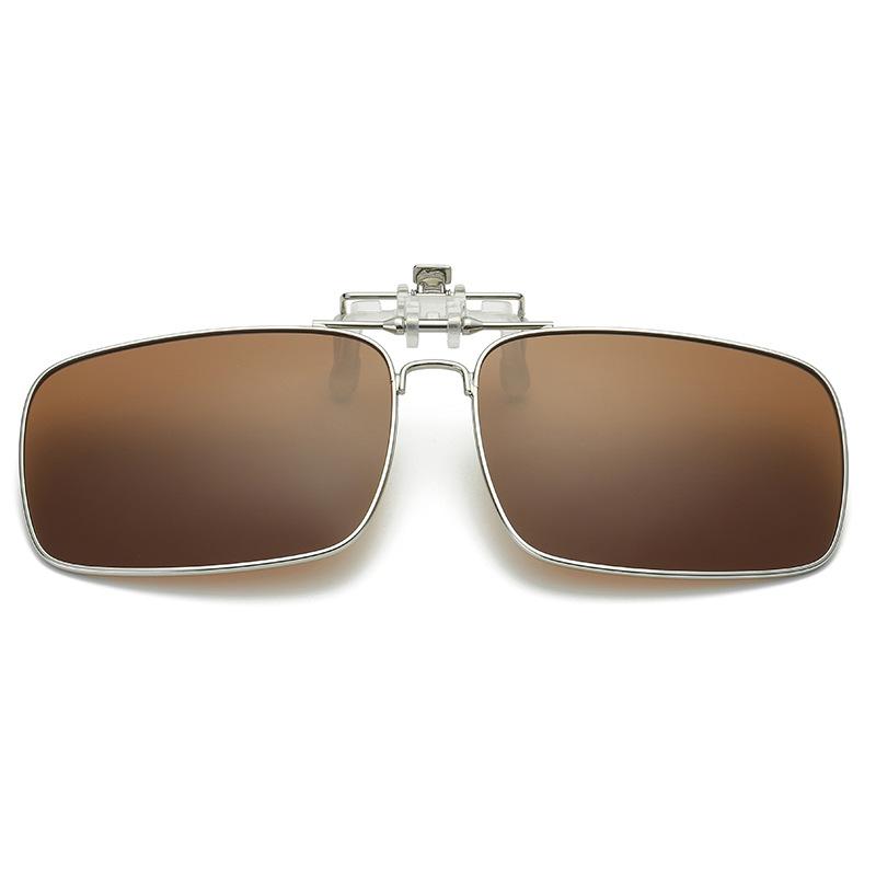 Flip Up Clip on Sunglasses Men Polarized Yellow Lens Night Vision Women Car Driving Gogglesanti Male Myopic Clips Eyeglasses
