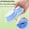 Reusable Snackle Box Containers Silicone Snack Containers With Lids Foldable Double Compartment Condiment Bowls Kitchen Gadgets
