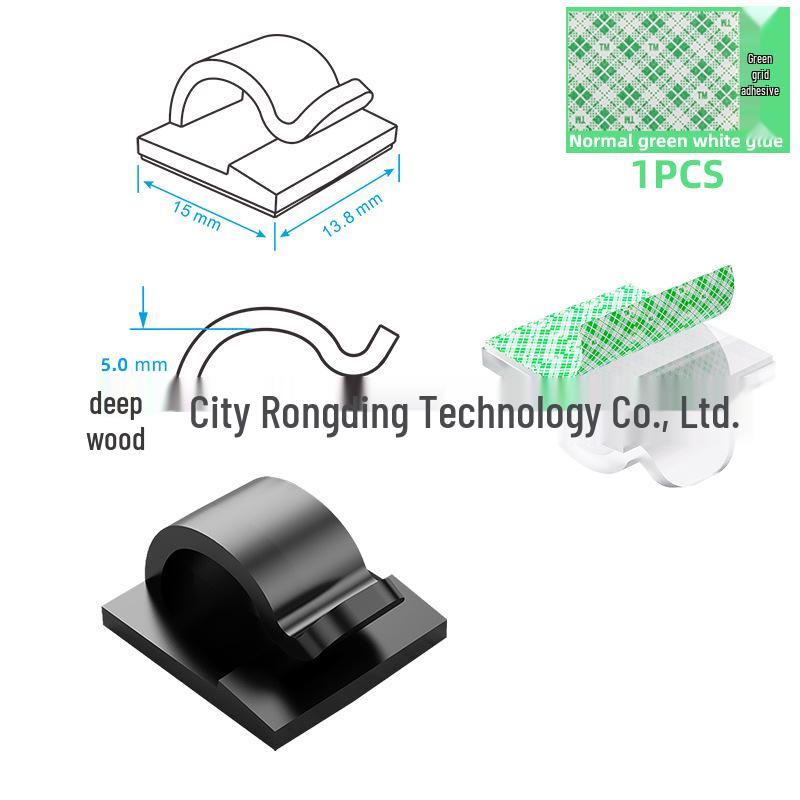 Klip do Organizacji Przewodów i Kabli Sieciowych Kamery Samochodowej na Deskę Rozdzielczą - Zarządzanie Kablami na Biurko