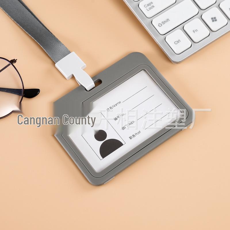 Double-Sided Transparent Colored ID Badge Holder Sleeve
