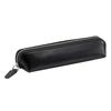 MILAGRO Ethiopian Sheepskin Pencil Case (Stylish Leather Pencil Case for Adults, Simple Design, Large Capacity) ST-1581 (Black)
