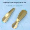 Titanium Gold Shoehorn for Easy Shoe and Sock Removal - Ideal for Elderly and Pregnant Women at Home or On-the-Go.