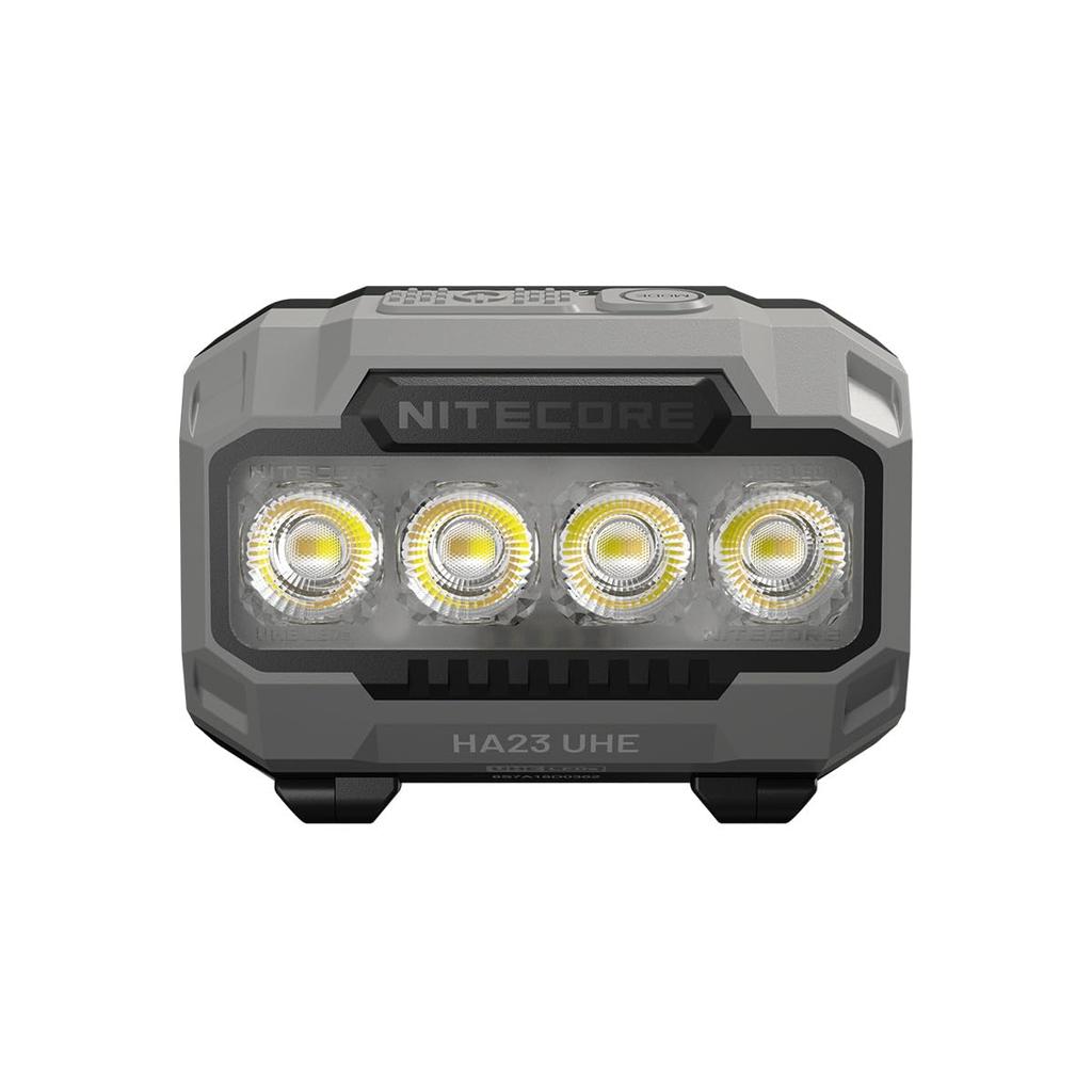 Nitecore HA23 UHE AAA Battery 600 Lumens Headlamp, Powered, (Black Rock)