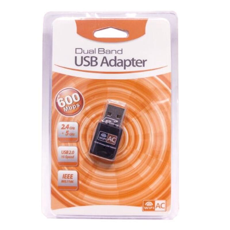 

USB WiFi Adapter 2.4GHz 5GHz 600M WiFi Antenna Dual Band 802.11b/n/g/ac Mini Wireless Computer Network Card Receiver For PC