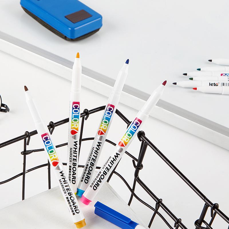 Odorless Children's Whiteboard Markers, Easy To Write & Erase, 12 Vibrant Colors for Drawing & Stationery.