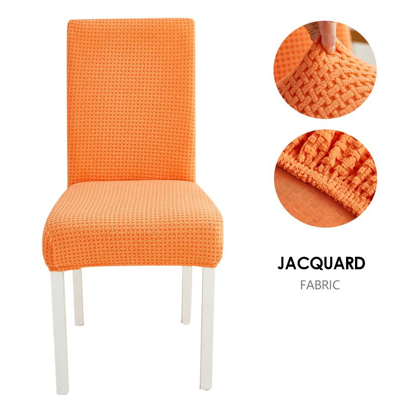 Dining Chair Cover Jacquard Parsons Chair Furniture Protector Stretch Chair Covers For Dining Room, Restaurant, Kitchen, Party