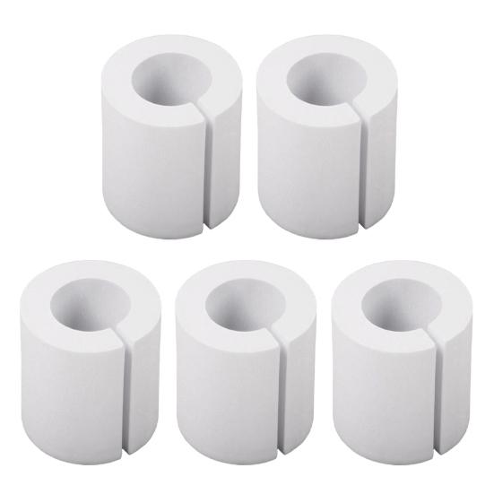 

5/10Pcs Curtain Spacers EVA Foam Rollers 50/85mm White Curtain Shaper Uniform Spacing Rod Attachment Drapes Spacer for Home Office S 5pcs