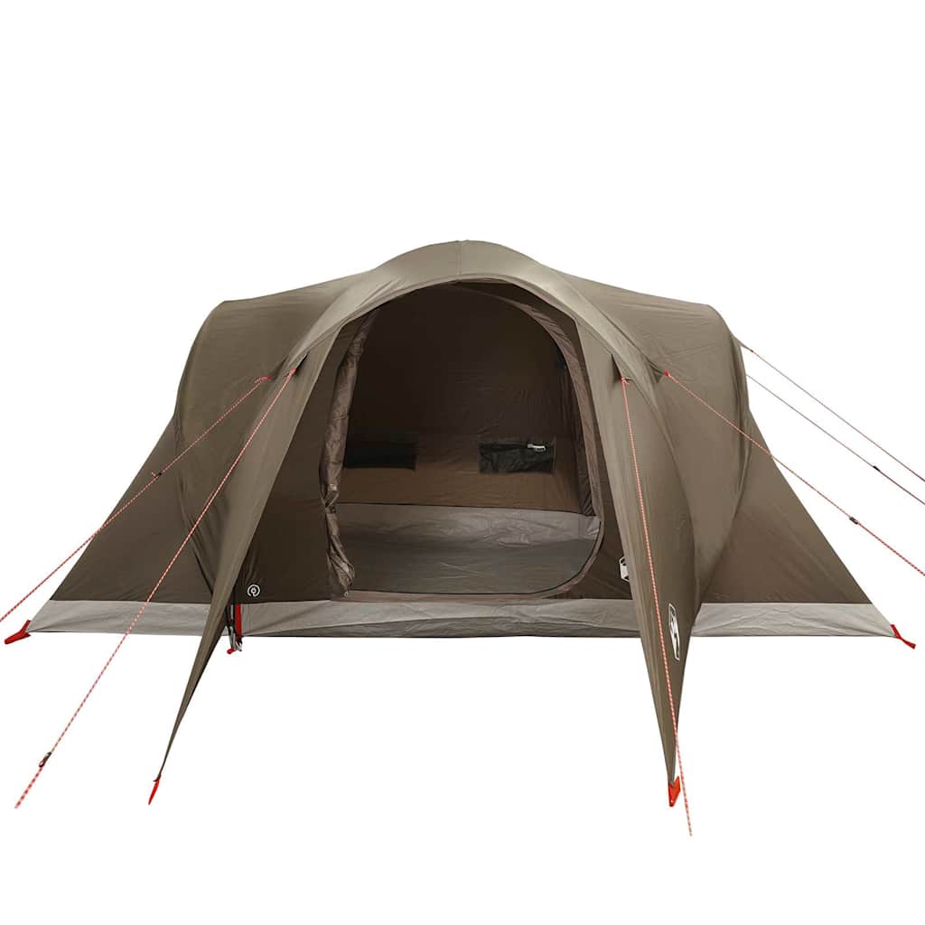Vidaxl Family Tent, 6-Person, Brown, Green, Waterproof
