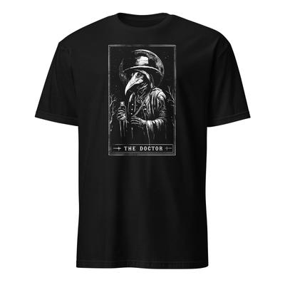 Plague Doctor Tarot Card Shirt Memento Mori Gothic Satanic T-Shirt Size S-3XL