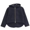 Munich  [Excellent Condition/25 Stainless Steel] MN251U03 Cardboard Knit Cropped Zip-Up Hoodie Jacket OS blackUsed
