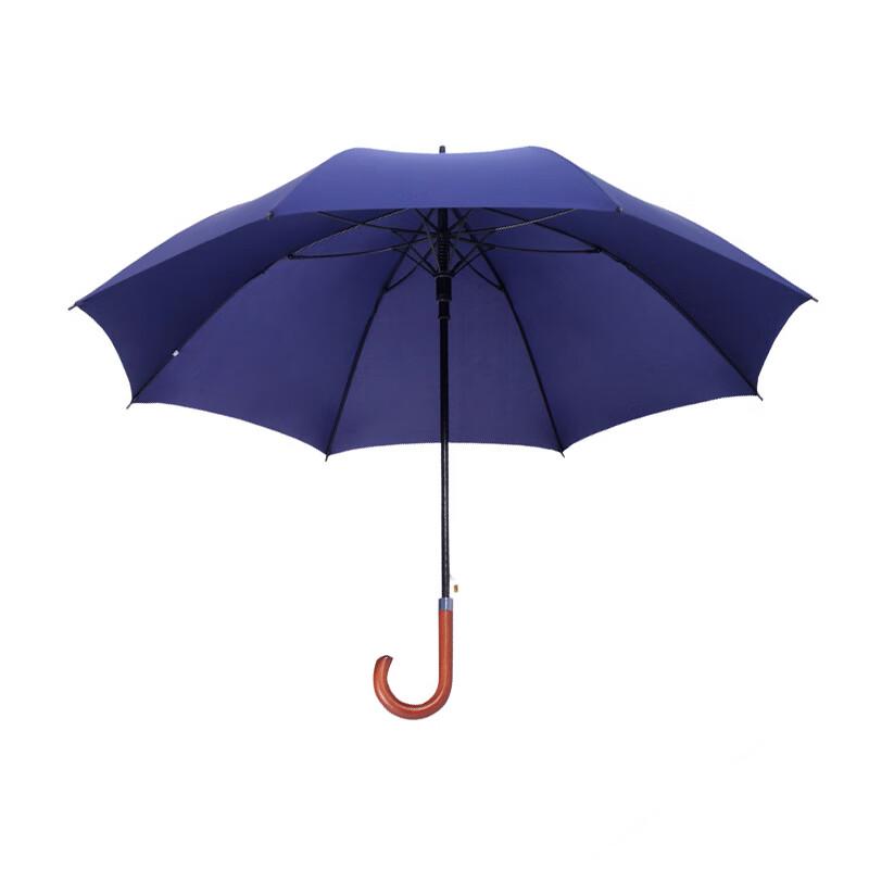 Tri-polar Automatic Large Wood Handle Straight Umbrella