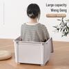 Side-Opening Extra-Large Stackable Plastic Storage Box for Living Room Toys