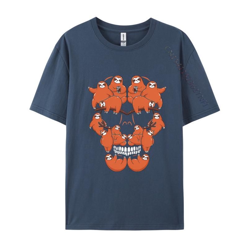 Halloween Art Installation Skull Tshirt Mens T Shirts Funny Printed Tee Tops Vintage Sweetwear Black