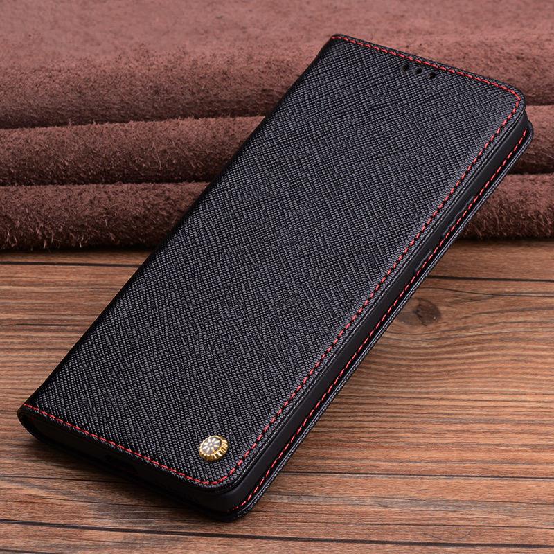 Genuine Cowhide Leather Flip Case for