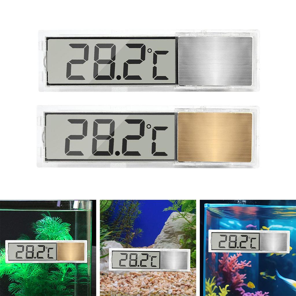 Electronic Aquarium Thermometer ±1°C Aquarium Temperature Measurement for Terrarium Turtle Tank Amphibians Fish Tank Aquarium