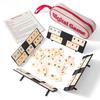 AIUAZA Player Rummikub Rummikub Game Portable Rummikub Travel Game 4 Tile Classic Player Board Includes Digital Mahjong Cards 2-4 Game, 106-Piece Set,