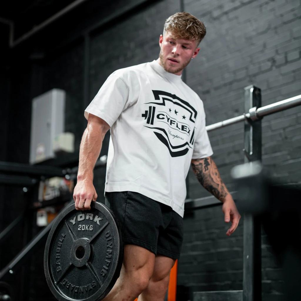 Iconic Oversized Gym Fitness Training Gym Leisure TShirt Mens and Womens Luxury Brand Top 2026 New Art