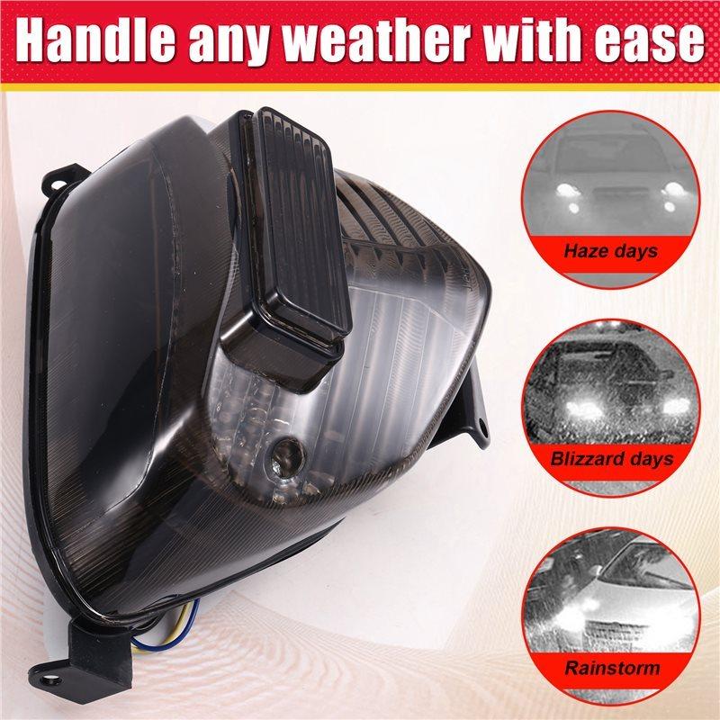 For GSX-R 600 750 1000 2000-2003 Compatible Motorcycle LED Taillight Turn Signal Brake Lamp