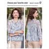 Mom's Summer Chiffon Two-Piece: Stylish Middle-Aged & Elderly Women's Shirt Set