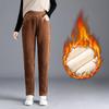 Fleece Pants Winter Women Thick Corduroy Women Baggy Trousers Loose Korean Style Harem Pants Dad Jeans