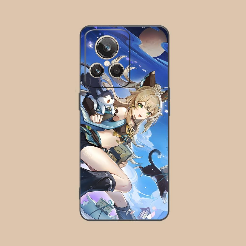 Game GI Kirara Mobile Phone Case for Realme GT 8 Neo Pro C75 73 71 C67 65 C55 53 C35 31 C20 15 Colorful Printing Cover Pretty