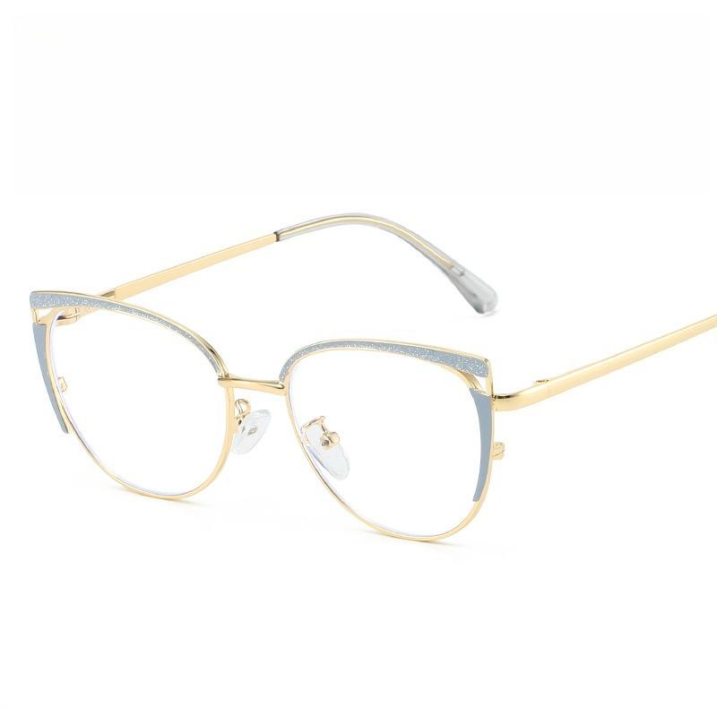 Elegant Cat Eye Blue Light Blocking Glasses Frame Women Anti Blue Light Computer Eyewear Fashion Frame Reading Glasses Female