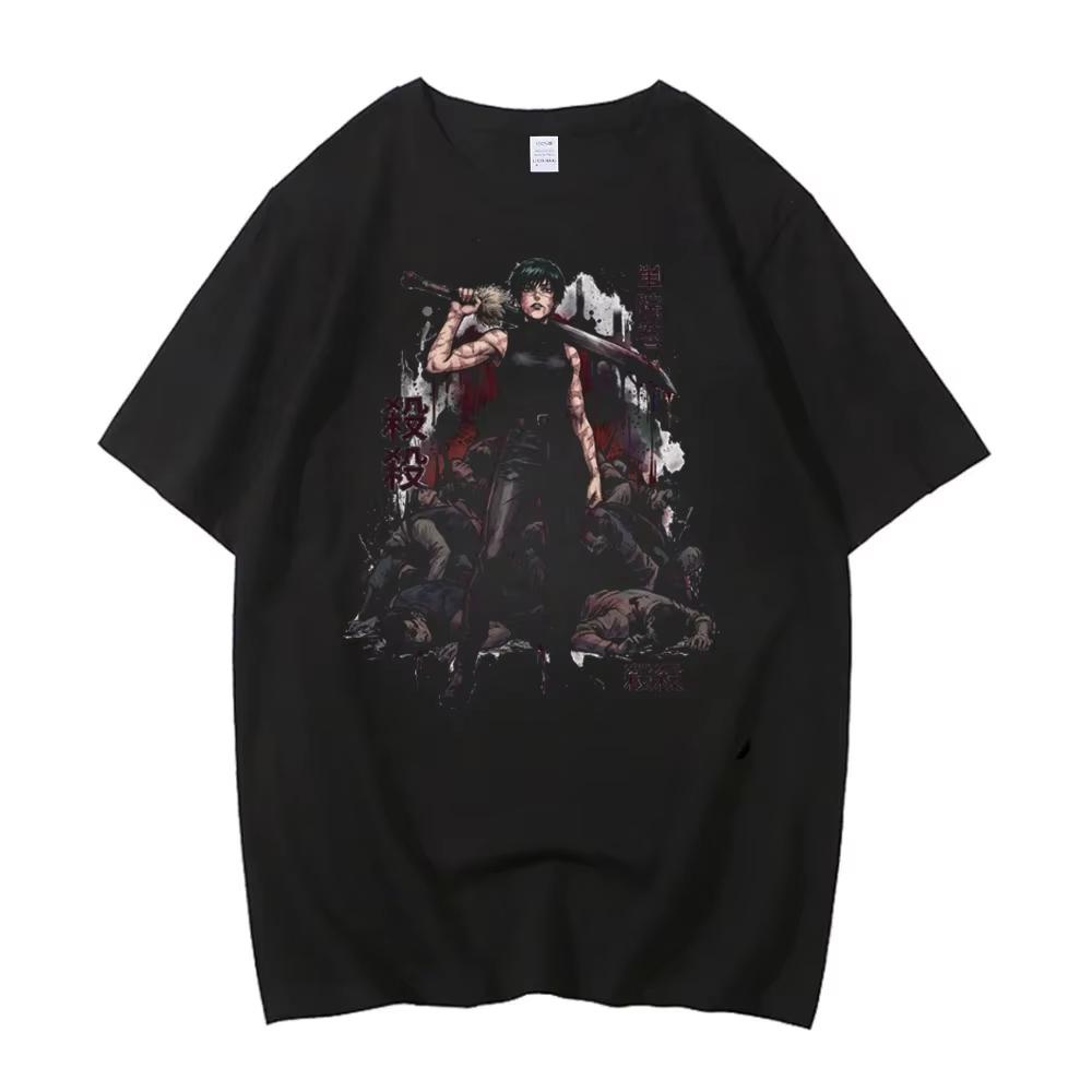 2026 Jujutsu Kaisen Summer T Shirt Anime Zenin Maki Printing Cotton Tshirt Unisex and Women Harajuku Fashion Loose