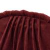 Francfranc Velvet Pleated with Compact Cosmetic Storage Pouch, Small, Wine, Pocket,