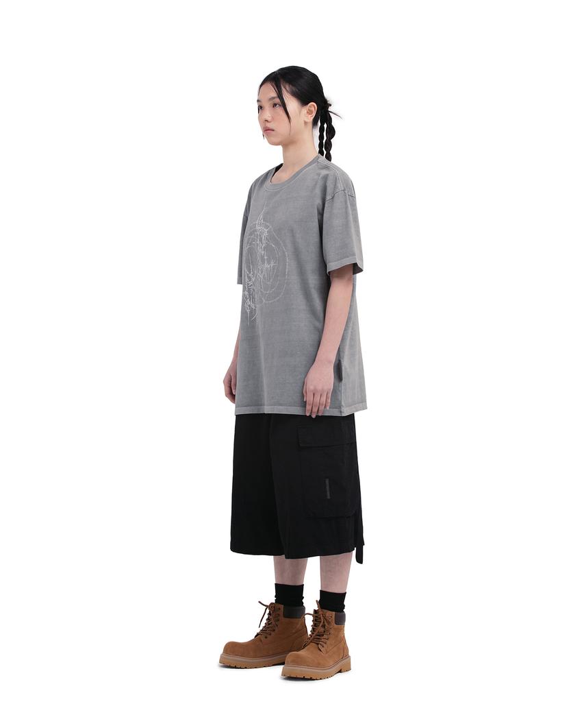 Depeugameoncheu Pig Human Form T-Shirts [Gray]