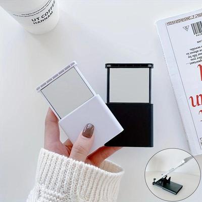 Mini specchio 2 in 1 Specchio con supporto Specchio Specchio per studenti Specchio cosmetico