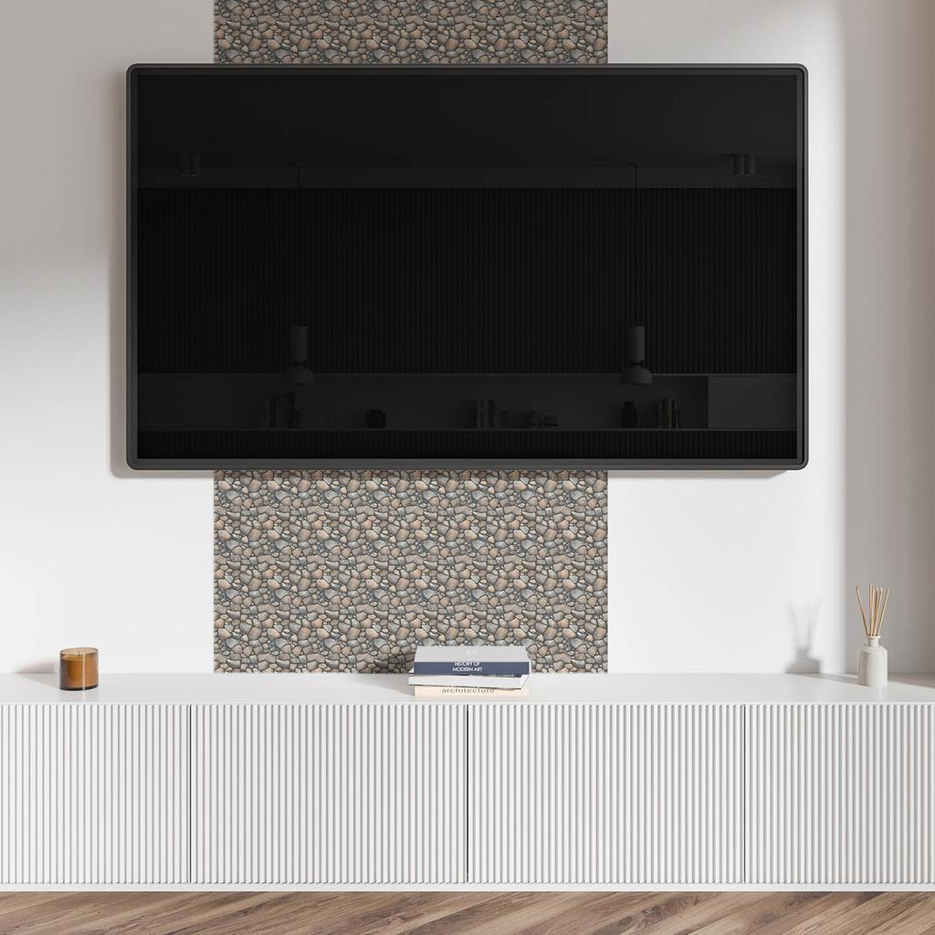 Ścienne Kafelki Pcv Samoprzylepne Wzór Kamienistej Tekstury 10X40X20 Cm