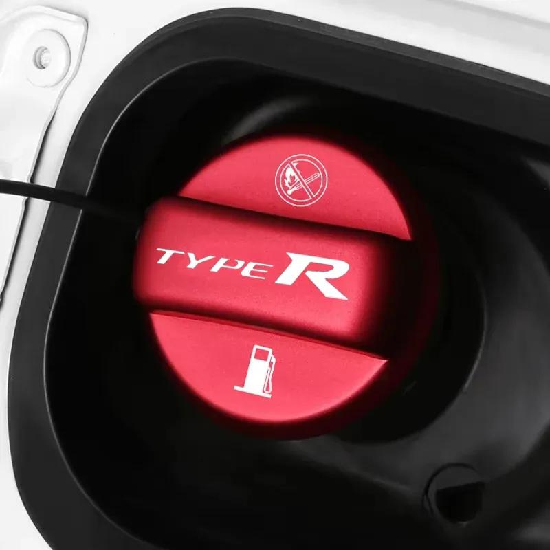 Alloy Car Fuel Tank Cap For Honda Tyre R Emblem Accord CRV Civic City Odyssey Gas Oil Tank Filler Lid Dustproof Cover Decoration