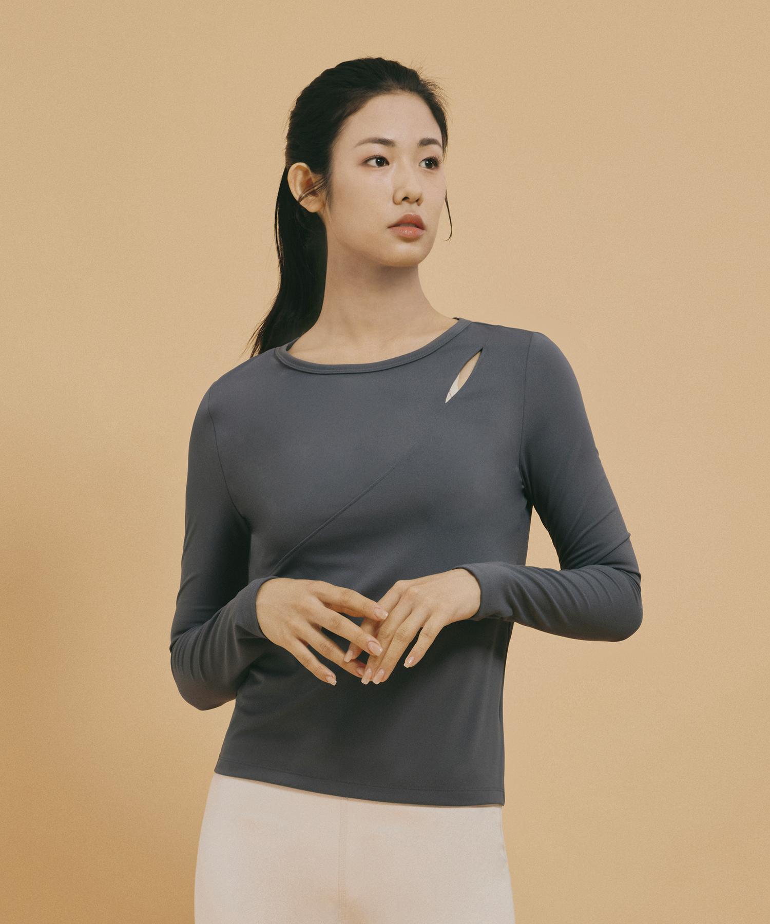 Formative (Fm50222) Shoulder Line Cut-Off Long Sleeve_Moonshadow L