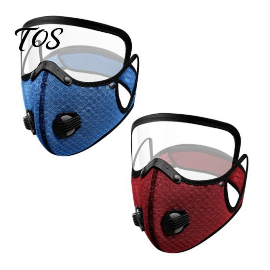 Maschera Antipolvere per Lavori in Giardino 2 Pezzi Maschera, Traspirante Riutilizzabile Filtro al Carbonio Viso Regolabile Anti-inquinamento Imbottitura con Occhiali Lavorazione del Legno Edilizia