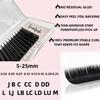 Velvet Lash Trays Handmade Cashmere Silk Lashes Extension 0.03 0.05 0.07 Jet Black Matte Cashmere Lash Extension