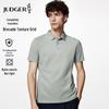 Zhuangji Men's Textured Short-Sleeve Polo Shirt