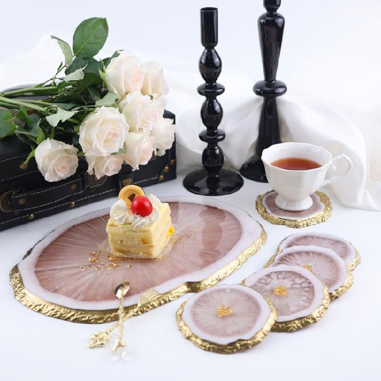 Resin Tray Molds Irregular Silicone Coasters Molds for DIY Cup Mat Home Decor
