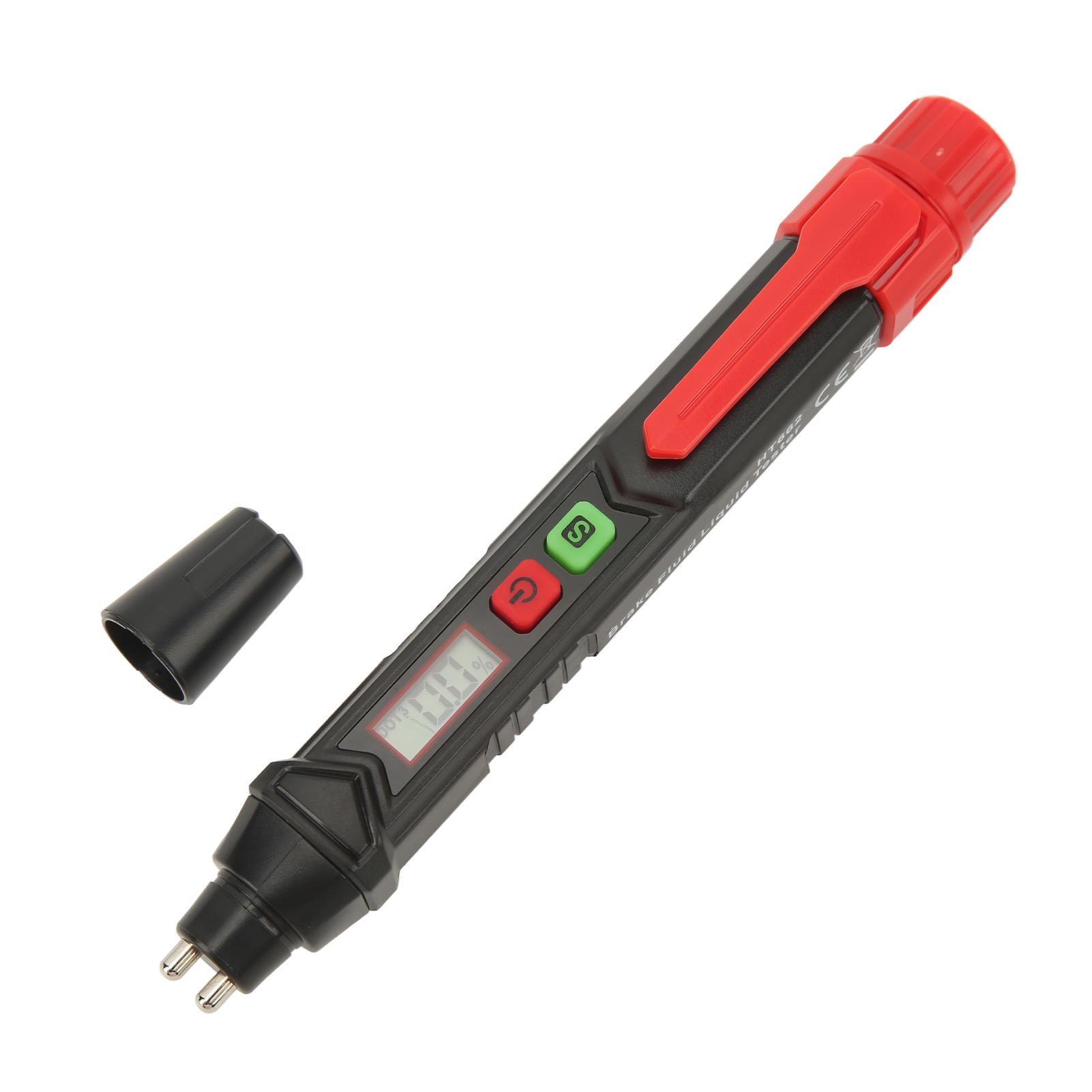 

Brake Fluid Liquid Tester Pen Handheld Auto Brake Oil Detector with LED Indicator HT662