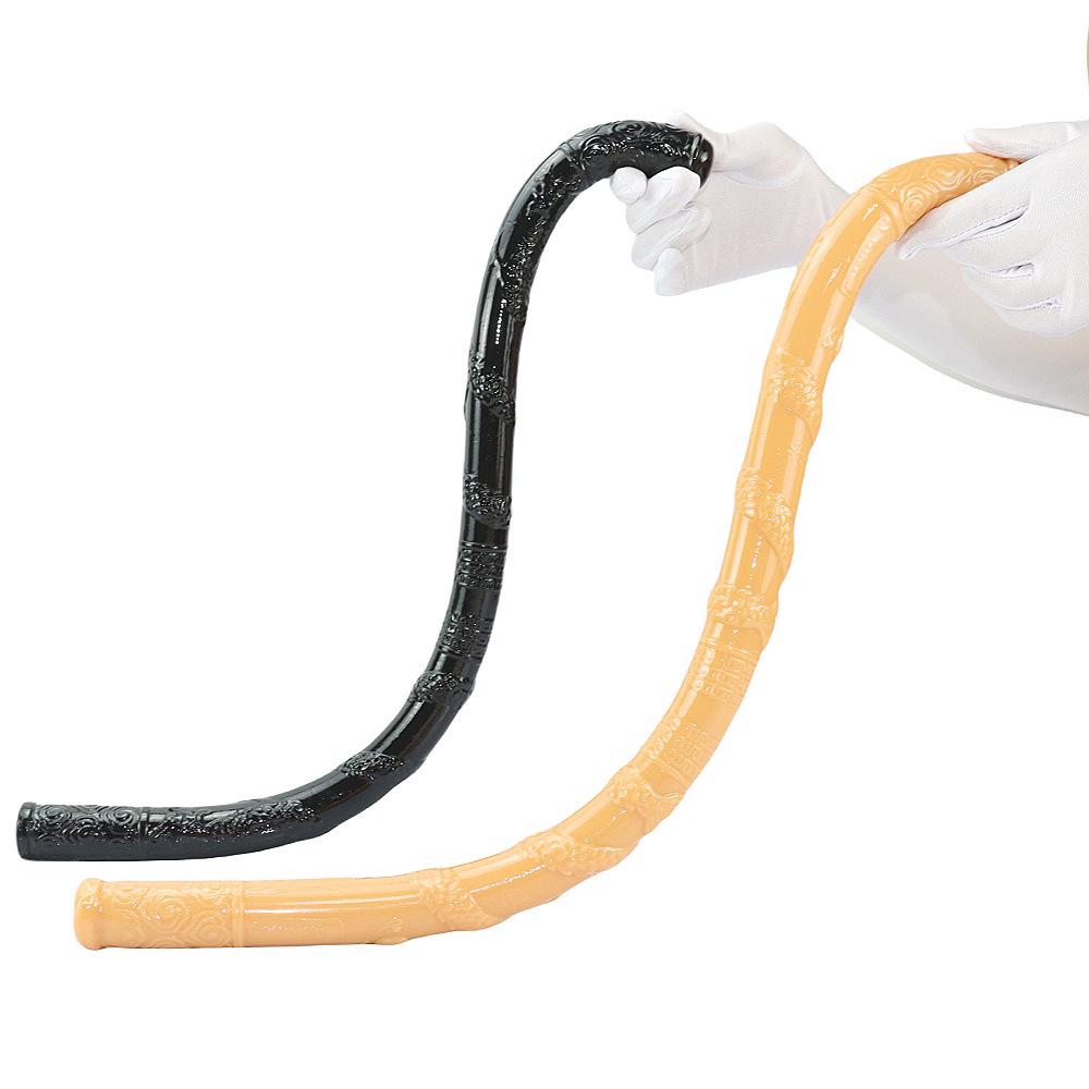 Dop anal Dragon cu două capete - Vibrator lung și moale pentru adulți