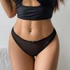 Sexy Lace Thong Panties Low-waisted Thin Mesh Briefs for Women