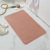 Non Slip Bath Mat Water Absorbent Soft Microfiber Shaggy Mat Thick Plush Bathroom Rug for Home or Hotel Machine Washable