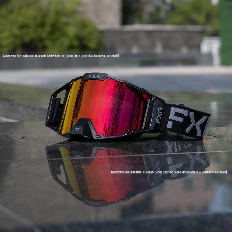 FXR Double-Layer Anti-Fog Goggles for Motorcycle, Off-Road, Mountain Biking & Skiing