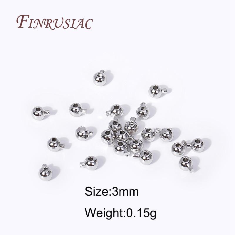 Wholesale End Caps for Memory Wire,18K Gold Plated Brass Metal Crimp Beads End Beads Clip Clasps For Jewelry Making